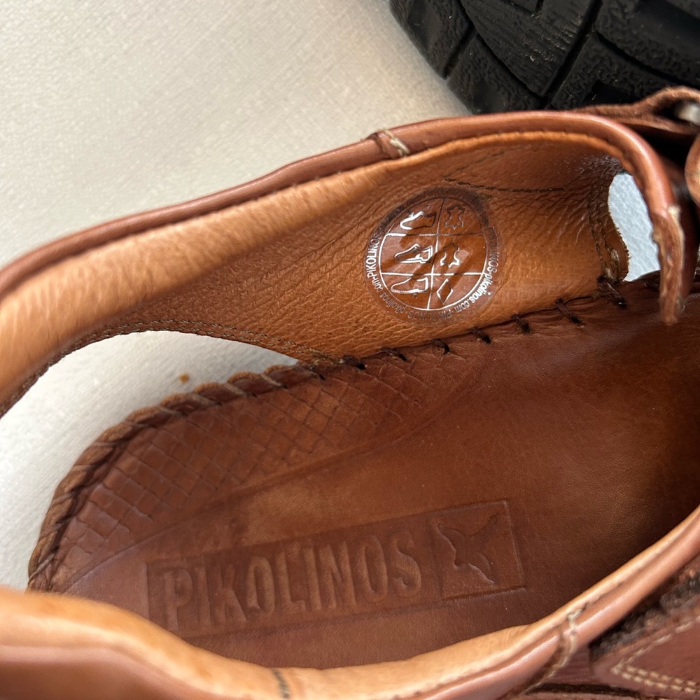 NWOT Pikolinos TARIFA O6J Flat Sandals Leather - Picture 11 of 16